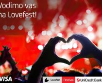 Visa i UniCredit Banka vas vode na Lovefest