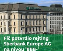 Fič potvrdio rejting Sberbank Europe na nivou “BBB-“