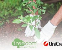 UniCredit u saradnji sa online platformom Treedom smanjuje emisiju CO2