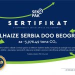 Delez Srbija dobitnik sertifikata o doprinosu uštedi emisije ugljen-dioksida