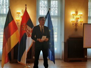 Marko Čadež u Ambasadi Srbije u Berlinu 14. februara 2022