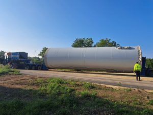 Stigla prva oprema za vetropark „Kostolac“ (Foto: Danilo Mijatović)