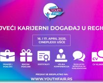 Najveći karijerni događaj za mlade u regionu 11. Belgrade Youth Fair – održaće se 16. i 17. aprila